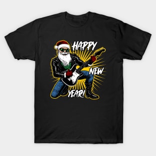 Happy New Year! / Santa is a rocker T-Shirt